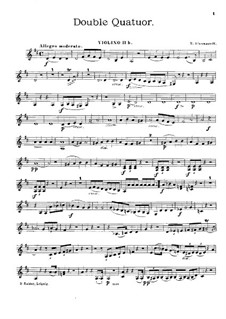 Doppelquartett in D-Dur: Violinstimme IIb by Nikolai Afanasjew