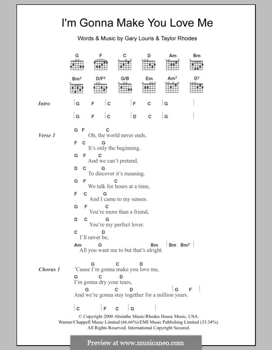 I'm Gonna Make You Love Me (The Jayhawks): Text und Akkorde by Gary Louris, Taylor Rhodes