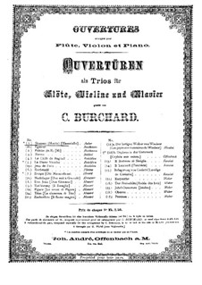 Ouvertüre: Für Flöte, Violine (Cello ad libitum) und Klavier – Klavierstimme by Daniel Auber