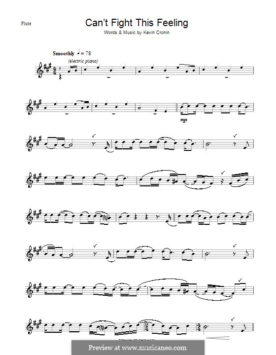 Can't Fight This Feeling: Für Flöte by Kevin Cronin