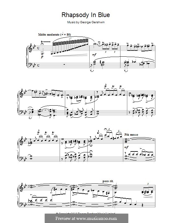 Piano version: Für einen Interpreten by George Gershwin