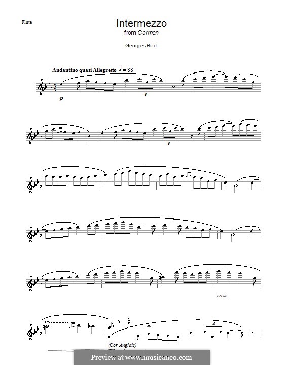 Intermezzo: Für Flöte by Georges Bizet