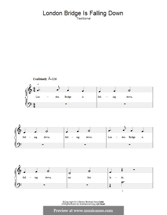 London Bridge von folklore - Noten auf MusicaNeo