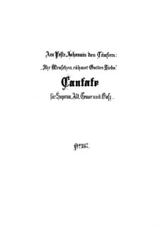 Ihr Menschen, rühmet Gottes Liebe, BWV 167: Vollpartitur by Johann Sebastian Bach