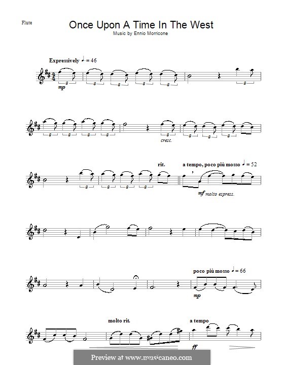 Once Upon a Time in the West (Theme): Für Flöte by Ennio Morricone