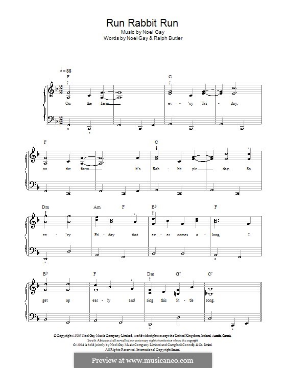 Run, Rabbit, Run von N. Gay - Noten auf MusicaNeo