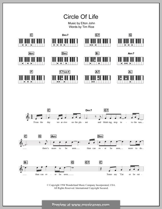 Instrumental version: Für Keyboard by Elton John