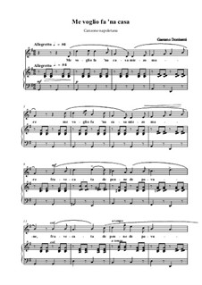 Me voglio fa 'na casa: G-Dur by Gaetano Donizetti
