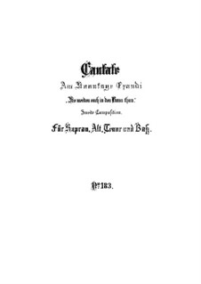 Sie werden euch in den Bann tun, BWV 183: Vollpartitur by Johann Sebastian Bach