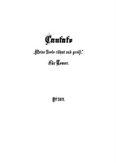 Meine Seele rühmt und preist, BWV 189: Vollpartitur by Johann Sebastian Bach