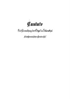 Höchsterwünschtes Freudenfest, BWV 194: Vollpartitur by Johann Sebastian Bach