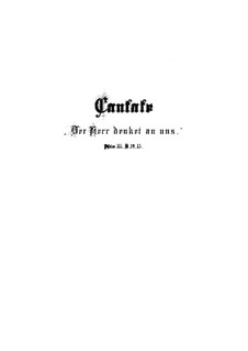 Der Herr denket an uns, BWV 196: Vollpartitur by Johann Sebastian Bach
