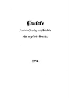 Ein ungefärbt Gemüte, BWV 24: Partitur by Johann Sebastian Bach