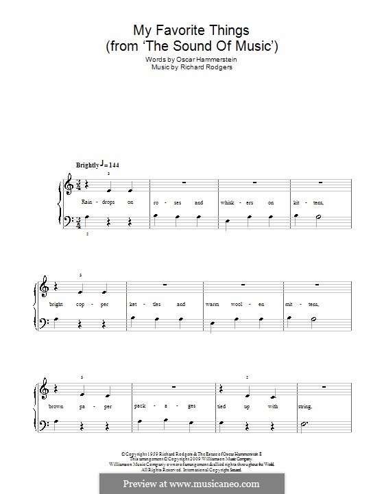 Piano version: Easy notes (A Minor) by Richard Rodgers