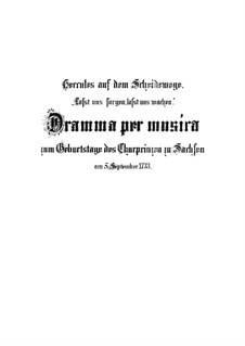 Lasst uns sorgen, lasst uns wachen, BWV 213: Lasst uns sorgen, lasst uns wachen by Johann Sebastian Bach