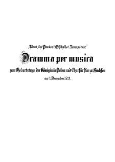 Tönet, ihr Pauken! Erschallet, Trompeten!, BWV 214: Tönet, ihr Pauken! Erschallet, Trompeten! by Johann Sebastian Bach