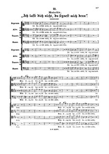 Ich lasse dich nicht, du segnest mich denn, BWV Anh.159: Ich lasse dich nicht, du segnest mich denn by Johann Sebastian Bach