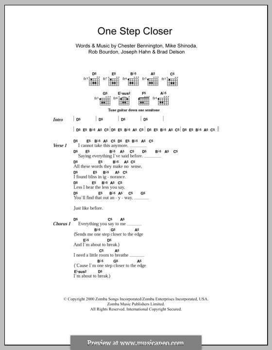 Close to you текст. Linkin Park one Step closer аккорды. Linkin Park аккорды. One Step closer аккорды. Linkin Park one Step closer текст.