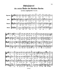 Teil I: Schlußchoral 'Jesum lass Ich nicht von mir' by Johann Sebastian Bach