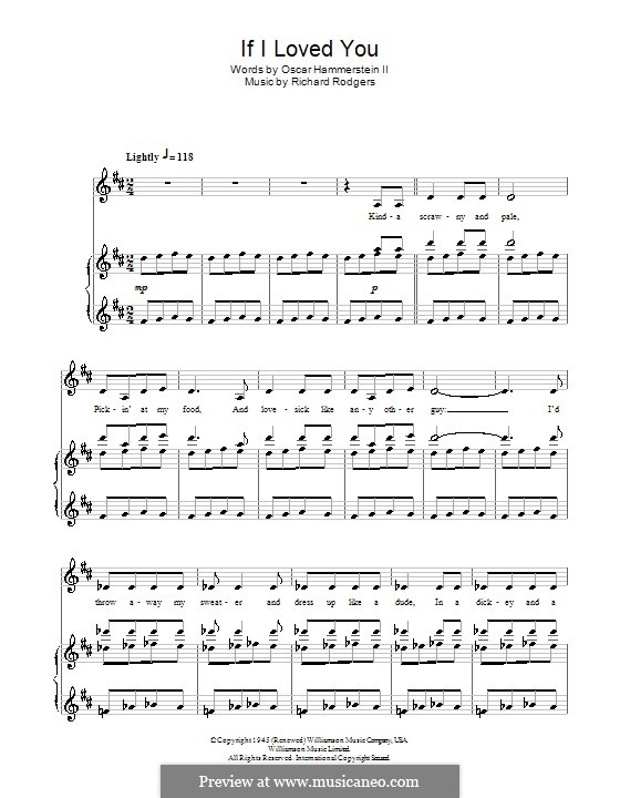 If I Loved You (from Carousel): Für Stimme und Klavier by Richard Rodgers