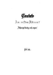 Schwingt freudig euch empor, BWV 36: Vollpartitur by Johann Sebastian Bach