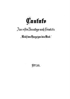 Brich dem Hungrigen dein Brot, BWV 39: Vollpartitur by Johann Sebastian Bach