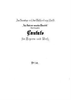 Ach Gott, wie manches Herzeleid, BWV 58: Vollpartitur by Johann Sebastian Bach