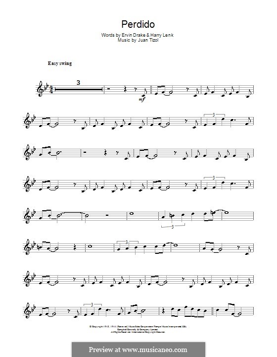 Perdido (Duke Ellington): Für Trompete by Juan Tizol