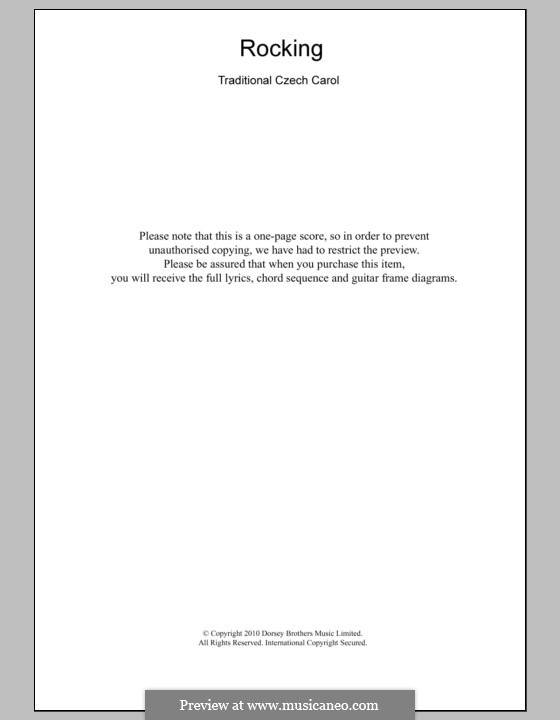 Rocking: Text und Akkorde by folklore