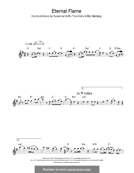 Eternal Flame: Für Flöte by Billy Steinberg, Susanna Hoffs, Tom Kelly