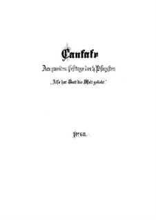 Also hat Gott die Welt geliebt, BWV 68: Vollpartitur by Johann Sebastian Bach