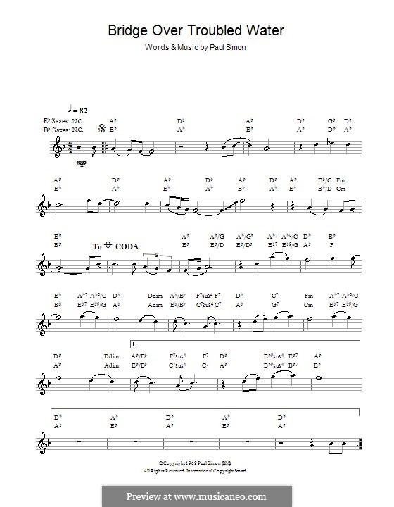 Instrumental version: Für Saxophon by Paul Simon