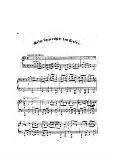 Choralvorspiele II (Schübler Chorales): Meine Seele erhebt den Herren (Bearbeitung für Klavier), BWV 648 by Johann Sebastian Bach