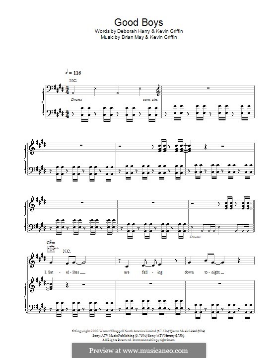 Good Boys (Blondie): Für Stimme und Klavier (oder Gitarre) by Brian May, Kevin Griffin