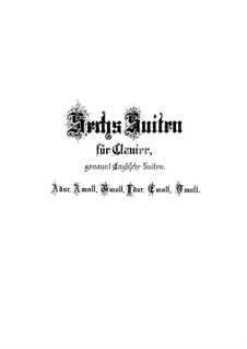Suite Nr.1 in A-dur, BWV 806: Für Cembalo by Johann Sebastian Bach