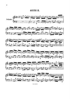 Suite Nr.2 in a-Moll, BWV 807: Für Cembalo by Johann Sebastian Bach