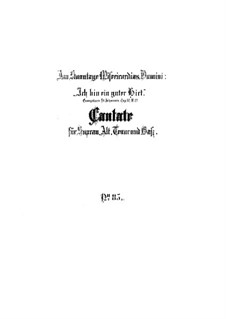 Ich bin ein guter Hirt, BWV 85: Vollpartitur by Johann Sebastian Bach