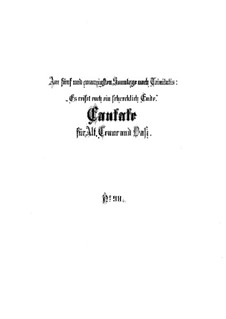 Es reisset euch ein schrecklich Ende, BWV 90: Vollpartitur by Johann Sebastian Bach