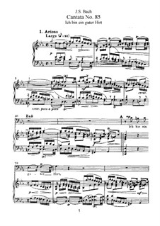Ich bin ein guter Hirt, BWV 85: Klavierauszug mit Singstimmen by Johann Sebastian Bach