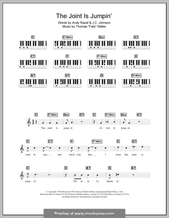 The Joint Is Jumpin': Für Keyboard by Fats Waller