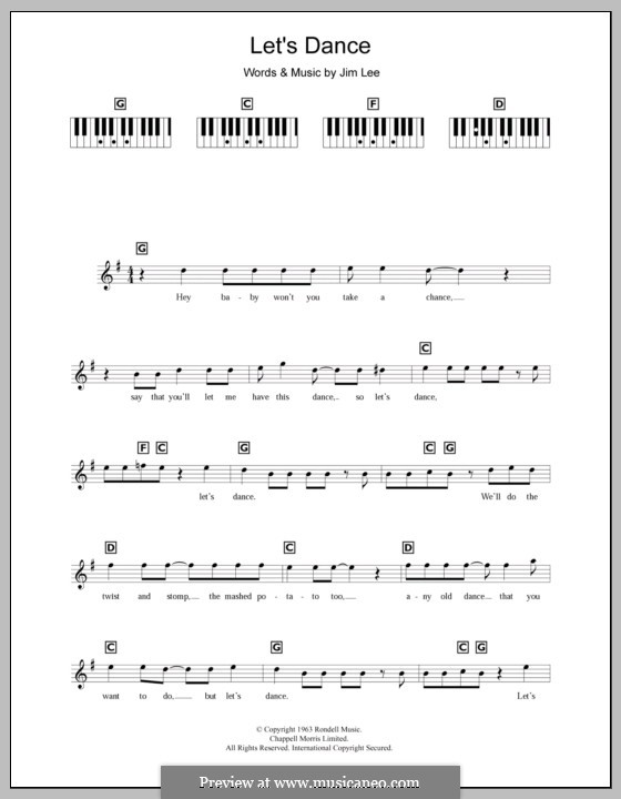 Let's Dance (Chris Montez): Für Keyboard by Jim Lee