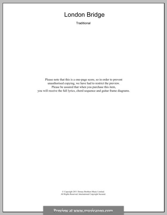 London Bridge: Für Keyboard by folklore
