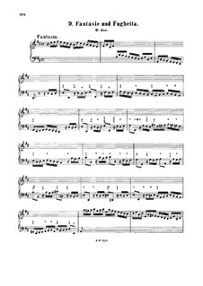 Fantasie und Fughetta in D-Dur, BWV 908: Für Cembalo by Johann Sebastian Bach