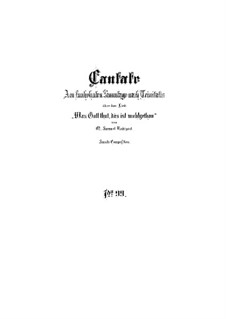 Was Gott tut, das ist wohlgetan, BWV 99: Vollpartitur by Johann Sebastian Bach