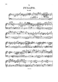 Fughetta in e-Moll, BWV 962: Fughetta in e-Moll by Johann Sebastian Bach