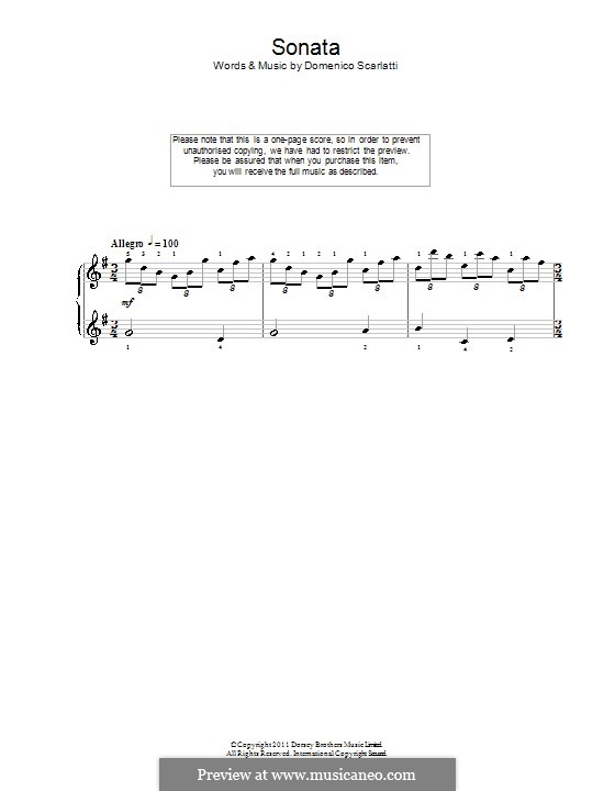 Sonate Nr.83 in G-Dur, K.431 L.83 P.365: Für Klavier by Domenico Scarlatti