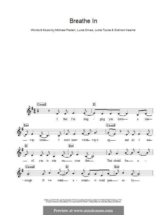 Breathe in: Für Keyboard by Graham Kearns, Judie Tzuke, Lucie Silvas, Mike Peden