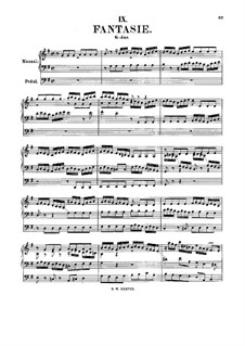 Fantasie in G-Dur (Konzert), BWV 571: Für Orgel by Johann Sebastian Bach