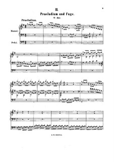 Präludium und Fuge in G-Dur, BWV 550: Präludium und Fuge in G-Dur by Johann Sebastian Bach