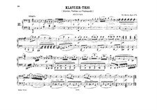 Drei Klaviertrios, Op.1: Trio Nr.2, für Klavier, vierhändig by Ludwig van Beethoven